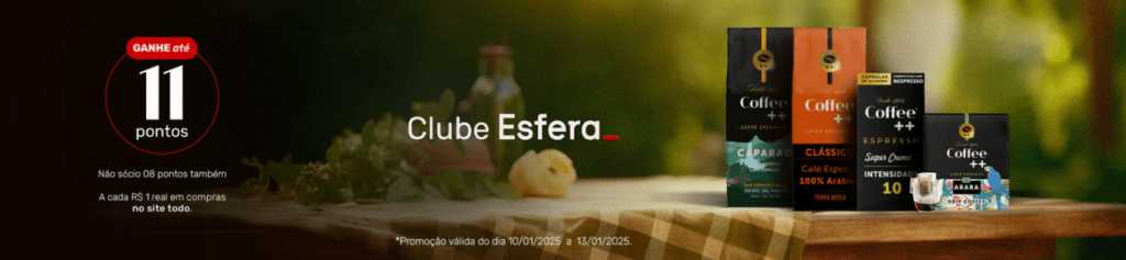 até 11 pontos Esfera com a Coffee++