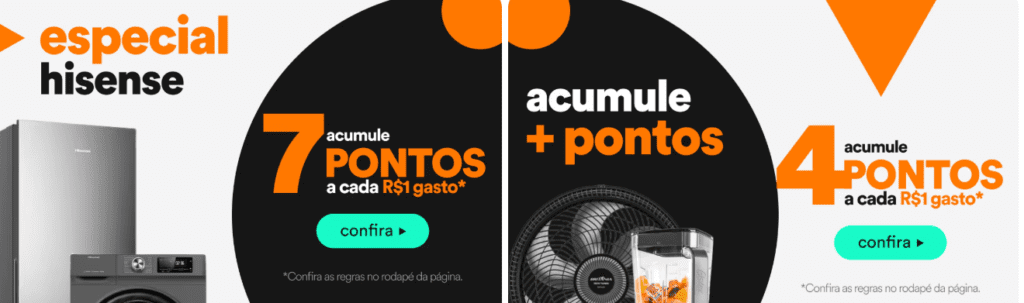 até 7 pontos Esfera com o PontoFrio