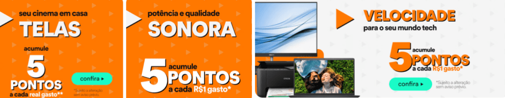 até 5 pontos Livelo com o PontoFrio