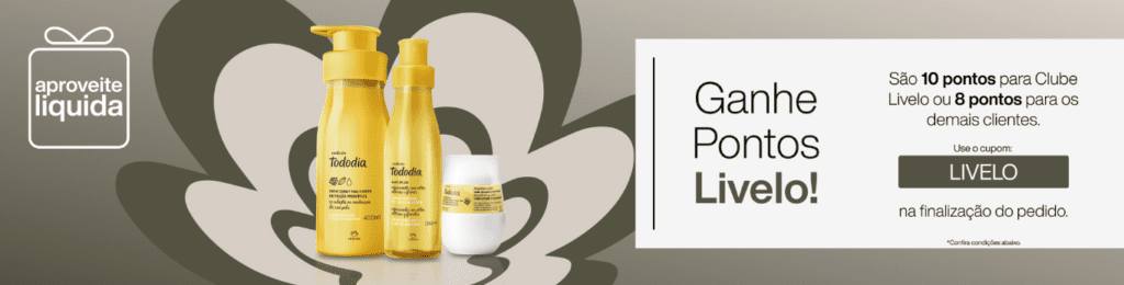 até 10 pontos Livelo com a Natura