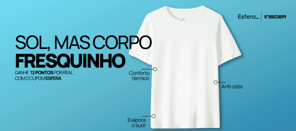 Ganhe 12 pontos Esfera com a Insider