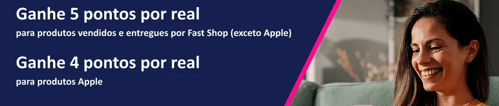 até 5 pontos Livelo com a Fast Shop