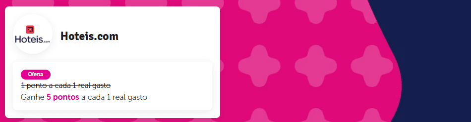 Ganhe 5 pontos Livelo com a Hoteis.com