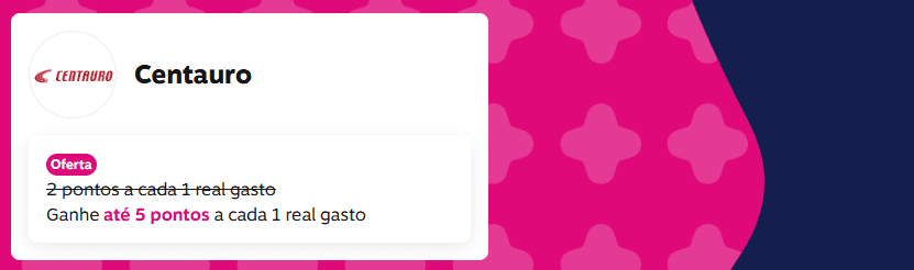 Ganhe até 5 pontos Livelo com a Centauro