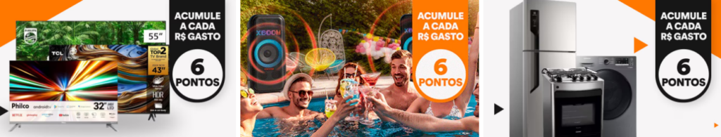 Ganhe até 6 pontos Livelo com o PontoFrio