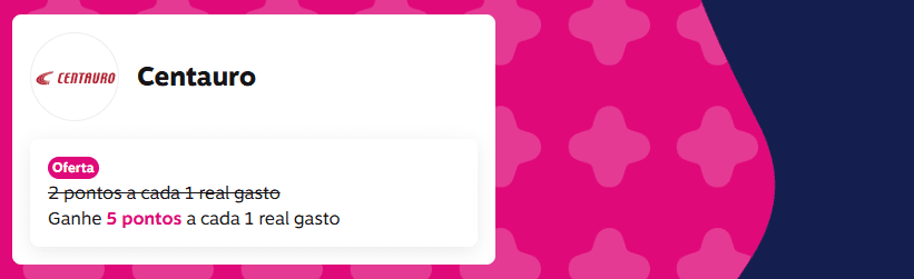 Ganhe 5 pontos Livelo com a Centauro