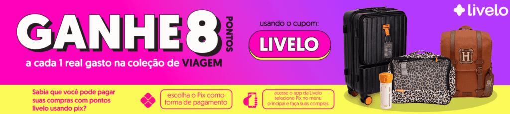 Ganhe até 8 pontos Livelo com a Imaginarium