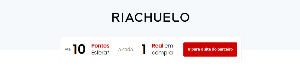 Ganhe até 10 pontos Esfera com a Riachuelo