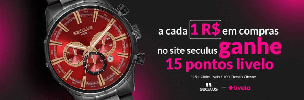 Ganhe até 10 pontos Livelo com a Seculus