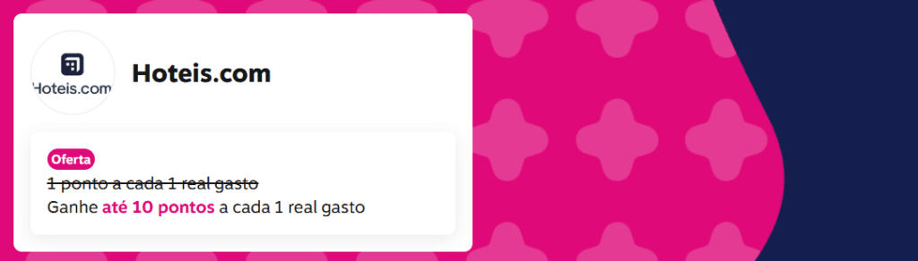 Ganhe até 10 pontos Livelo com a Hoteis.com